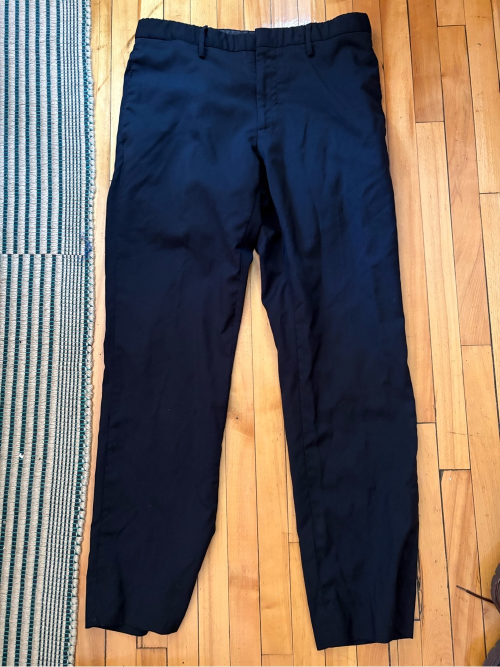 Burberry Men's Navy Straight Dress Pants